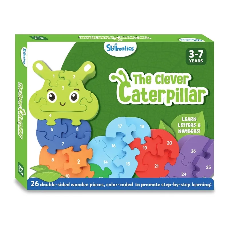 The Clever Caterpillar | Wooden Puzzle (ages 3 )