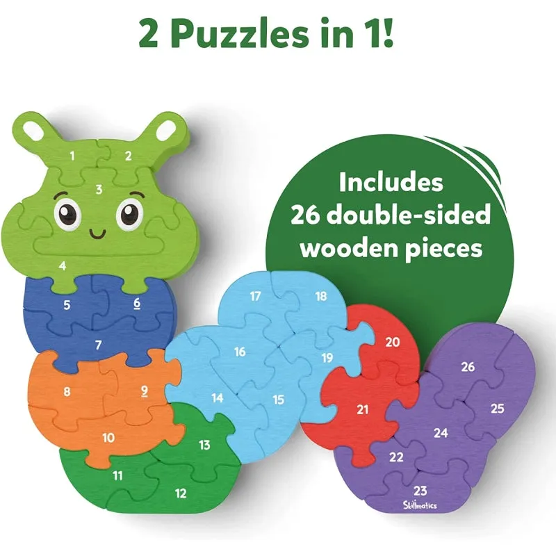 The Clever Caterpillar | Wooden Puzzle (ages 3 )