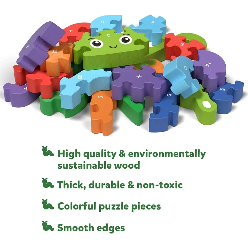 The Clever Caterpillar | Wooden Puzzle (ages 3 )
