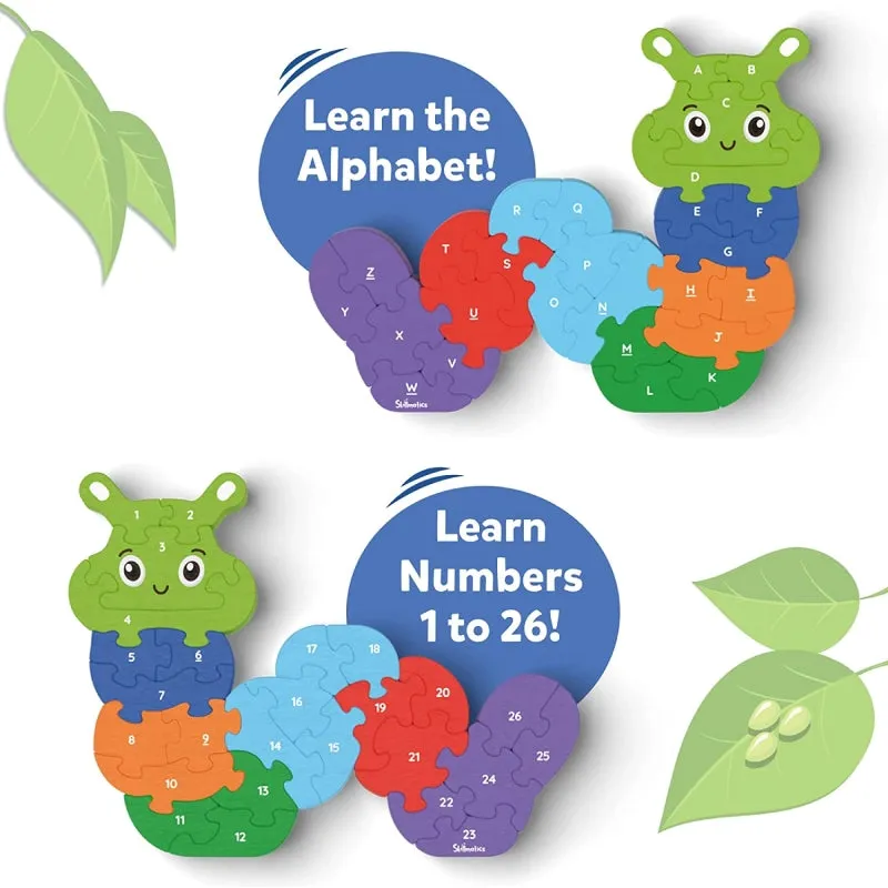 The Clever Caterpillar | Wooden Puzzle (ages 3 )