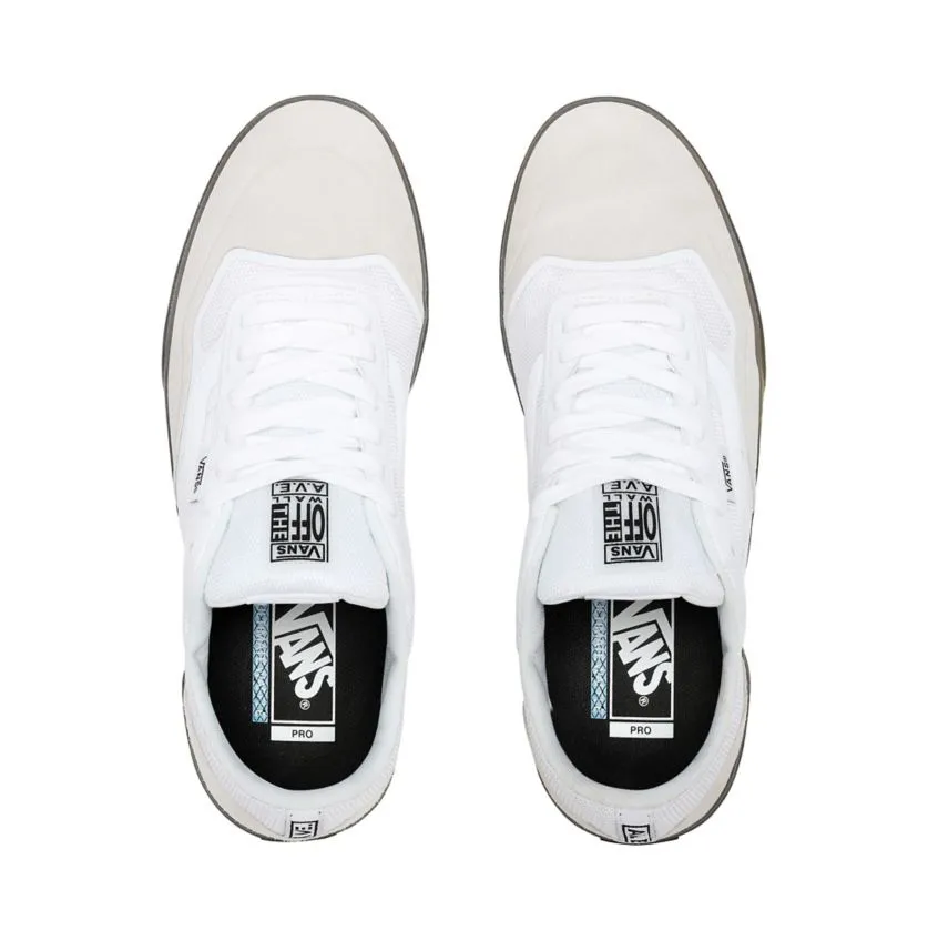 Vans AVE Pro Skateboard Shoe - White/Smoke