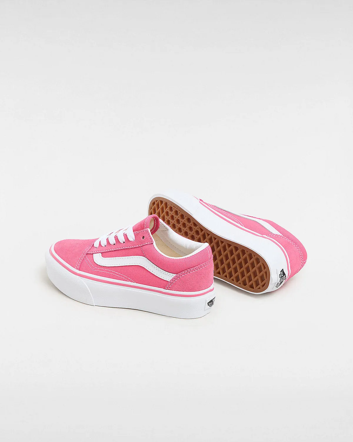VANS Kids Old Skool Platform Trainers - Honey Suckle