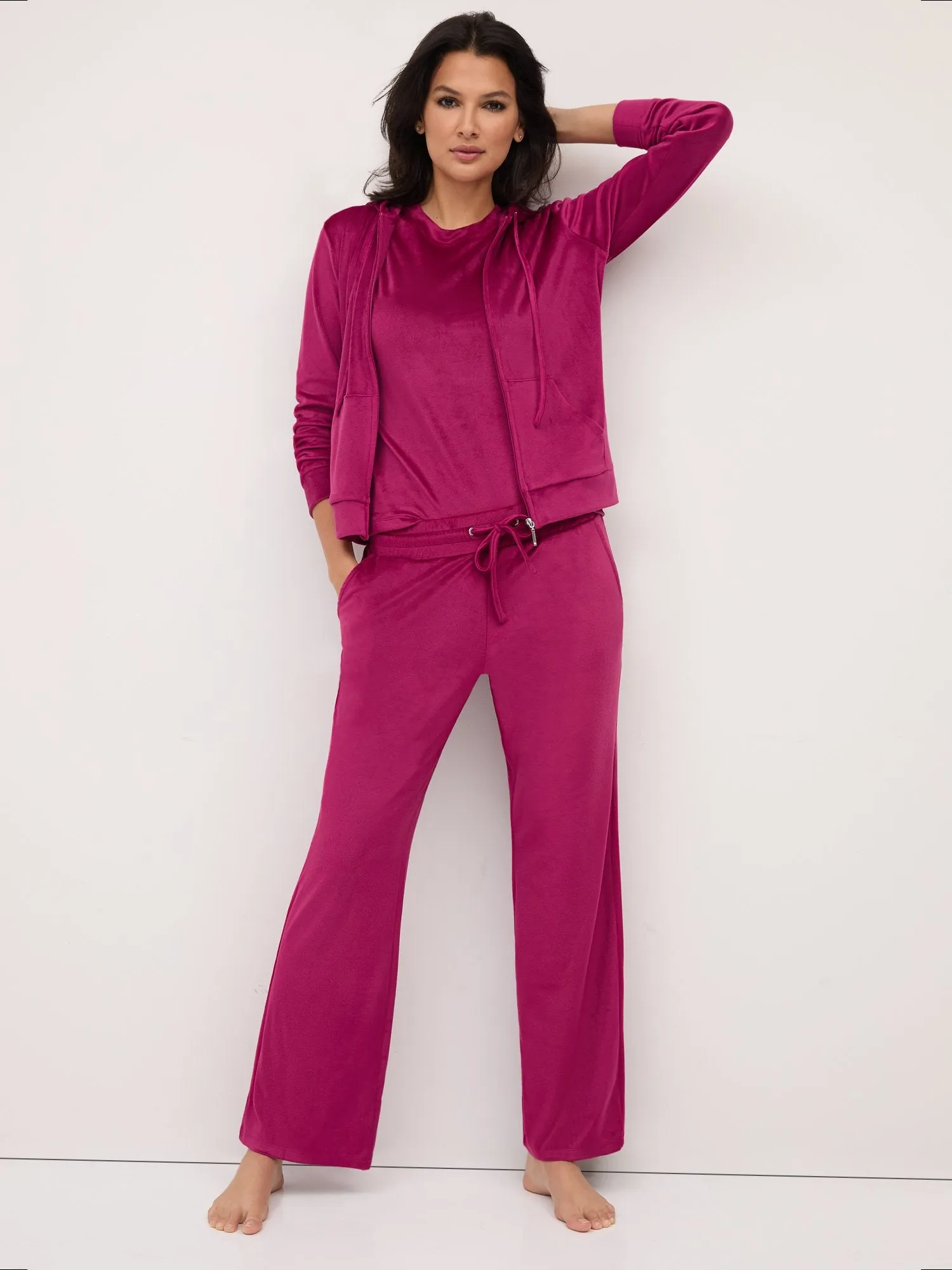 Velour Straight-Leg Pant - Dreamy Velour Collection