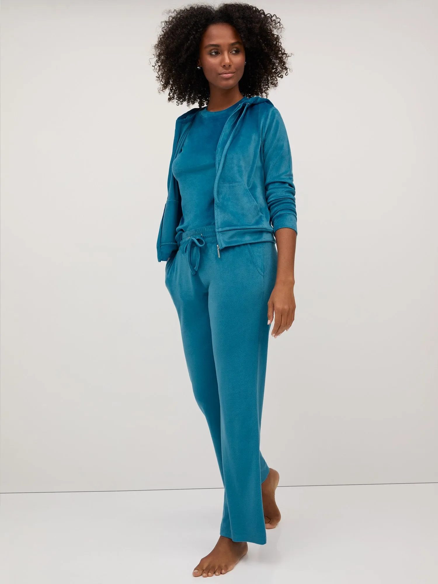 Velour Straight-Leg Pant - Dreamy Velour Collection