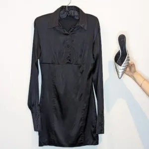 Wayne Cooper Silk Black Dress