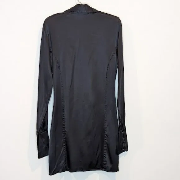 Wayne Cooper Silk Black Dress