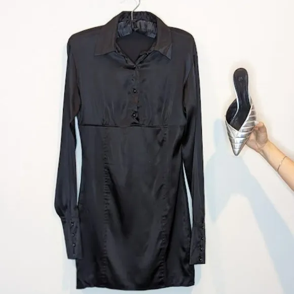 Wayne Cooper Silk Black Dress