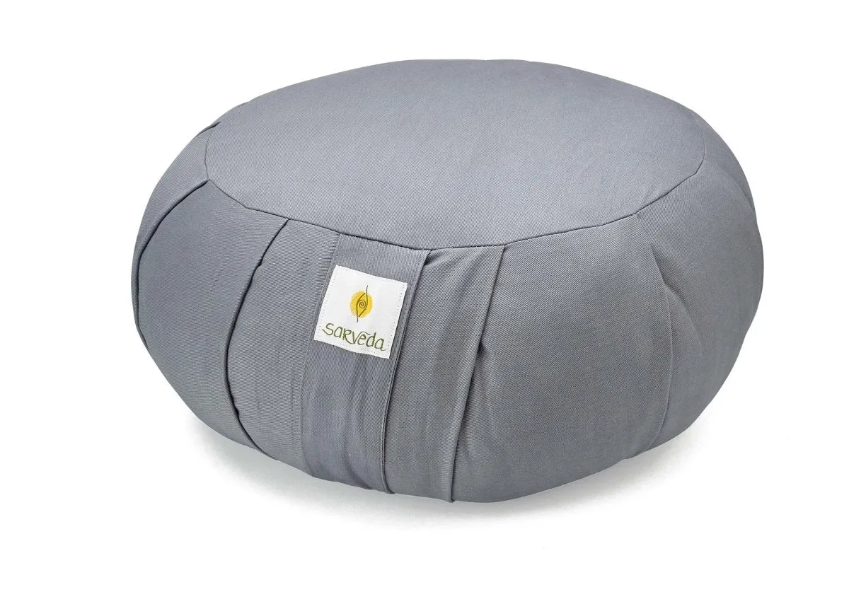 Zafu Cushion for Meditation and Yoga Practise made from Organic Cotton | Round
