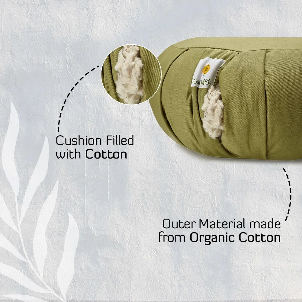 Zafu Cushion for Meditation and Yoga Practise made from Organic Cotton | Round