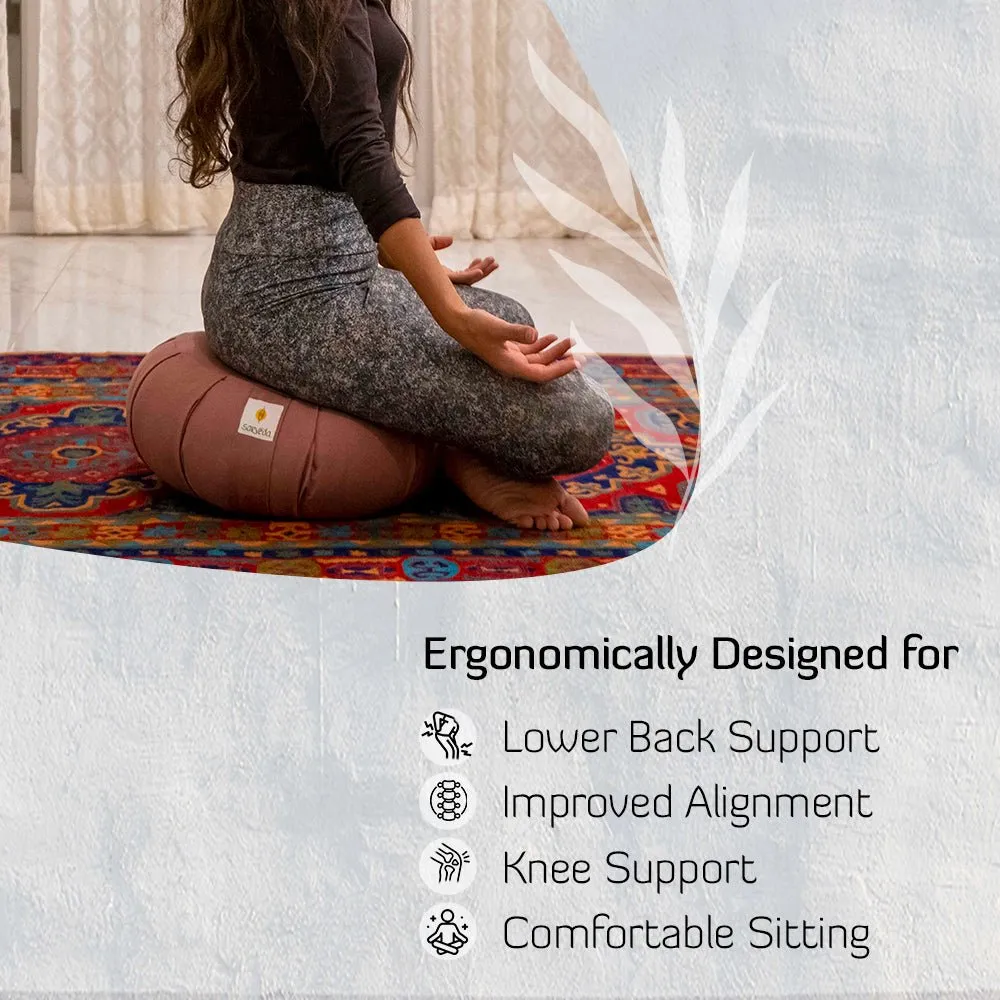 Zafu Cushion for Meditation and Yoga Practise made from Organic Cotton | Round
